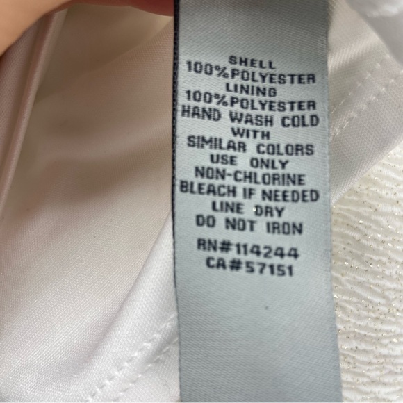 Eliza J Ivory & Gold Fukuro Textured Glitter Halter Sheath Party Cocktail NWT - Picture 13 of 13